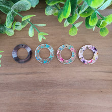 Load image into Gallery viewer, Patterned Acrylic Cutout Hoop Drops
