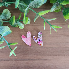 Load image into Gallery viewer, Patterned Acrylic Skinny Heart Drops