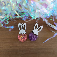 Load image into Gallery viewer, Easter Acrylic Bunny & Egg 2 Piece Drops