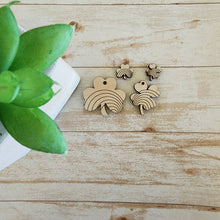 Load image into Gallery viewer, St Patrick's Day Rainbow Clover Studs & Drops
