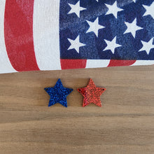 Load image into Gallery viewer, Patriotic Acrylic Star Double Hole Drops