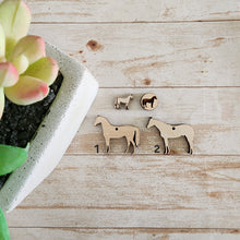 Load image into Gallery viewer, Horse Silhouette Studs & Drops