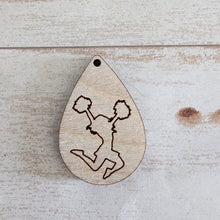 Load image into Gallery viewer, Cheerleader Silhouette Studs & Drops