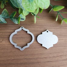 Load image into Gallery viewer, Quatrefoil Acrylic Hoop & Solid Drops Set