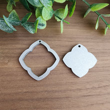 Load image into Gallery viewer, Moroccan Tile Acrylic Hoop & Solid Drops Set