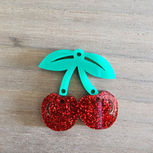 Load image into Gallery viewer, Cherries Acrylic 2 Piece Drops