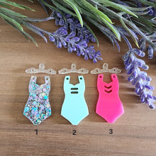 Load image into Gallery viewer, Summer One Piece Swimsuit & Hanger Acrylic Drops