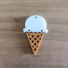 Load image into Gallery viewer, Ice Cream Cones Acrylic 2 Piece Drops