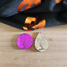 Load image into Gallery viewer, Halloween Bat Tree Mirror Acrylic Drops