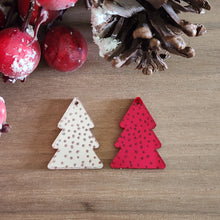 Load image into Gallery viewer, Christmas Abstract Dot Tree Mirror Acrylic Drop