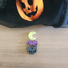 Load image into Gallery viewer, Halloween Acrylic Triple Moon, Bat, & Cat Head Drops