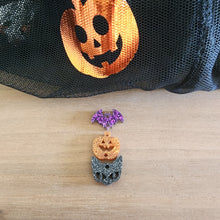 Load image into Gallery viewer, Halloween Acrylic Triple Bat, Jack o' Lantern, & Cat Head Drops