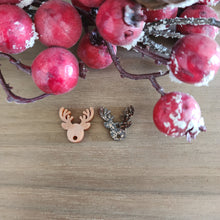 Load image into Gallery viewer, Christmas Reindeer Head with Antlers Acrylic Connectors