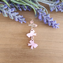 Load image into Gallery viewer, Bow Triple Acrylic Drops