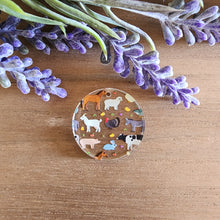 Load image into Gallery viewer, Farm Animals Patterned Acrylic Drops