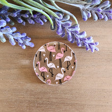 Load image into Gallery viewer, Flamingos Patterned Acrylic Drops
