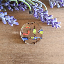Load image into Gallery viewer, Fishing Lures Patterned Acrylic Drops