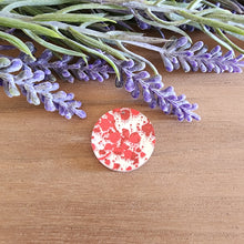 Load image into Gallery viewer, Blood Splatter on Silver Mirror Patterned Acrylic Drops