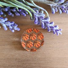 Load image into Gallery viewer, Basketballs Patterned Acrylic Drops