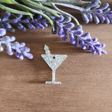 Load image into Gallery viewer, Martini Glass with Olives Acrylic Drop