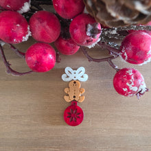 Load image into Gallery viewer, Christmas Acrylic Triple Delicate Bow, Gingerbread Man, & Ornament Drops