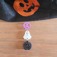 Load image into Gallery viewer, Halloween Acrylic Triple Skull, Wide Ghost, & Jack o' Lantern Drops