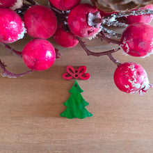 Load image into Gallery viewer, Christmas Acrylic Simple Tree & Delicate Bow Drop