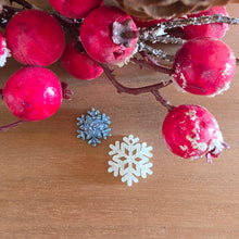 Load image into Gallery viewer, Christmas Acrylic Intricate Snowflake Stud & Drop