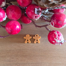 Load image into Gallery viewer, Christmas Plain Gingerbread Man Acrylic Connectors