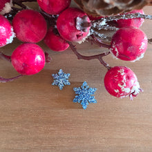 Load image into Gallery viewer, Christmas Acrylic Dainty Snowflake Stud & Drop