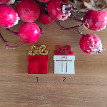 Load image into Gallery viewer, Christmas Acrylic Delicate Bow & Present 2 Piece Drop