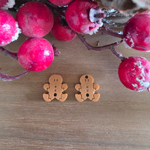 Load image into Gallery viewer, Christmas Wide Gingerbread Man Acrylic Connectors
