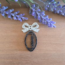 Load image into Gallery viewer, School Spirit Small Bow & Cutout Football Acrylic 2 Piece Drop