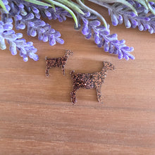 Load image into Gallery viewer, Goat Silhouette Acrylic Stud & Drop