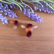 Load image into Gallery viewer, Cow Head Silhouette Acrylic Stud & Drop