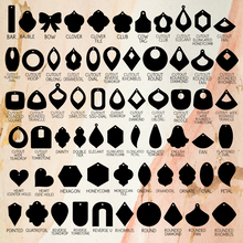 Load image into Gallery viewer, Halloween Icons Patterned Acrylic Drops