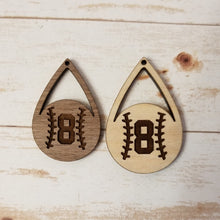 Load image into Gallery viewer, Customized Baseball Teardrops
