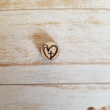 Load image into Gallery viewer, Heart and Cross Earrings