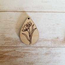 Load image into Gallery viewer, Birth Month Flower Teardrops