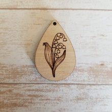 Load image into Gallery viewer, Birth Month Flower Teardrops