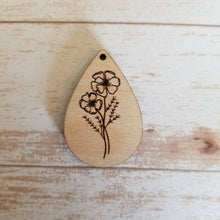Load image into Gallery viewer, Birth Month Flower Teardrops