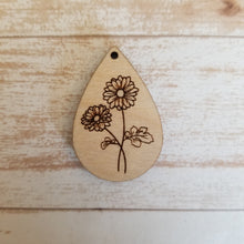 Load image into Gallery viewer, Birth Month Flower Teardrops
