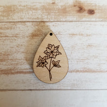 Load image into Gallery viewer, Birth Month Flower Teardrops