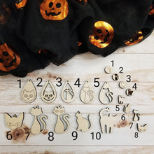 Load image into Gallery viewer, Halloween Cat Earrings