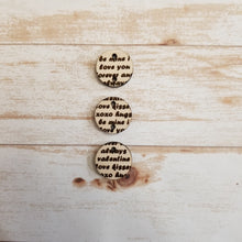 Load image into Gallery viewer, Valentine's Day Saying Connectors & Drops
