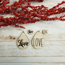 Load image into Gallery viewer, Valentine's Day Love Teardrops and Studs