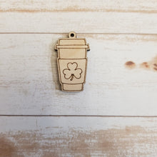 Load image into Gallery viewer, St Patrick's Day Coffee Cup Earrings