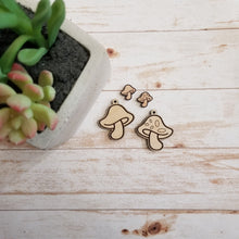Load image into Gallery viewer, Spotted & Plain Mushroom Earrings