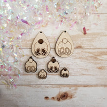 Load image into Gallery viewer, Easter Bunny Butt Earrings