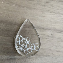 Load image into Gallery viewer, Acrylic Dogwood Flowers Teardrop